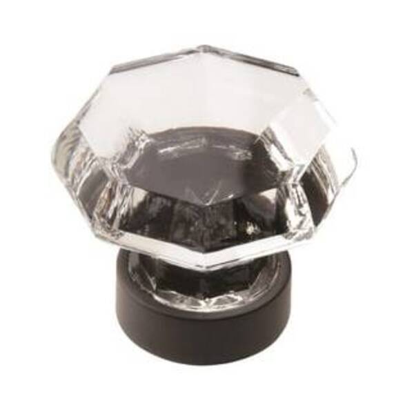 AMEROCK LLC 1-5/16 in (33 mm) Diameter Clear/Black Bronze Cabinet Knob