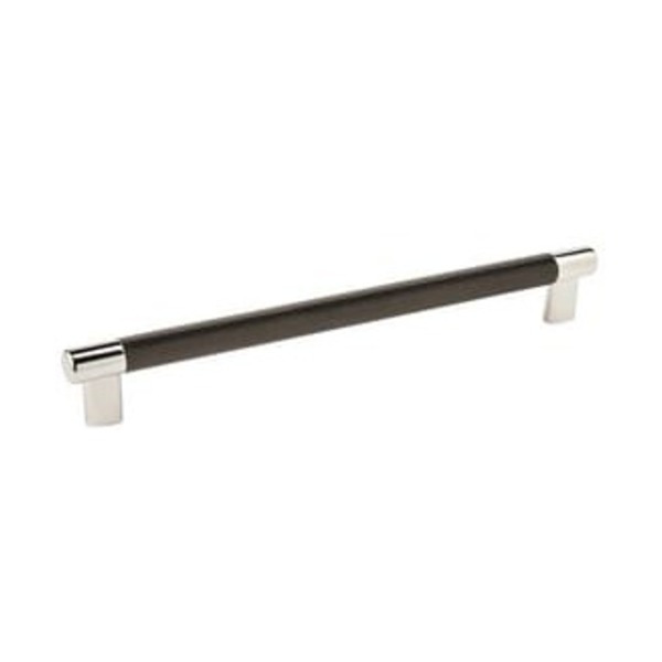 AMEROCK LLC Esquire 10-1/16 in (256 mm) Center-to-Center Polished Nickel/Black Bronze Cabinet Pull