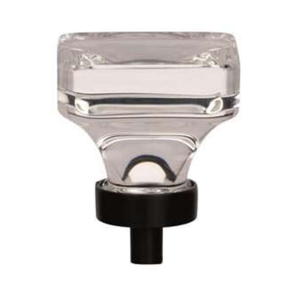 AMEROCK LLC Glacio 1-3/8 in (35 mm) Length Clear/Black Bronze Cabinet Knob