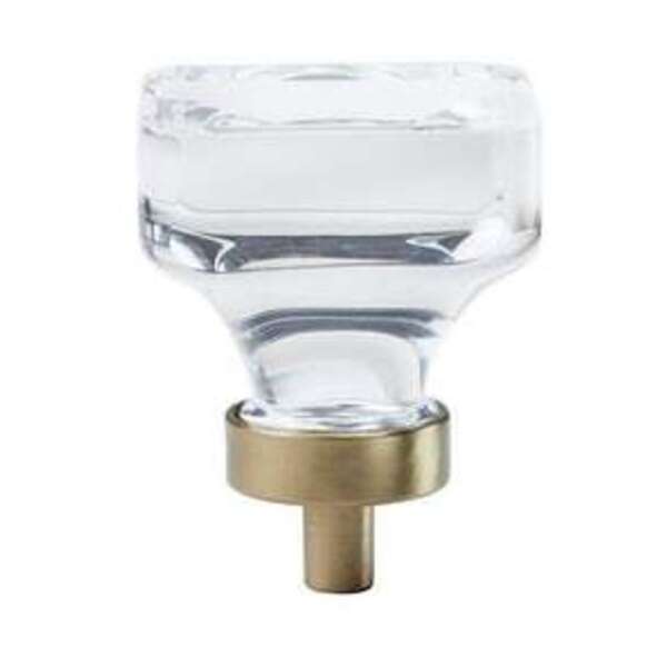 AMEROCK LLC Glacio 1-3/8 in (35 mm) Length Clear/Golden Champagne Cabinet Knob