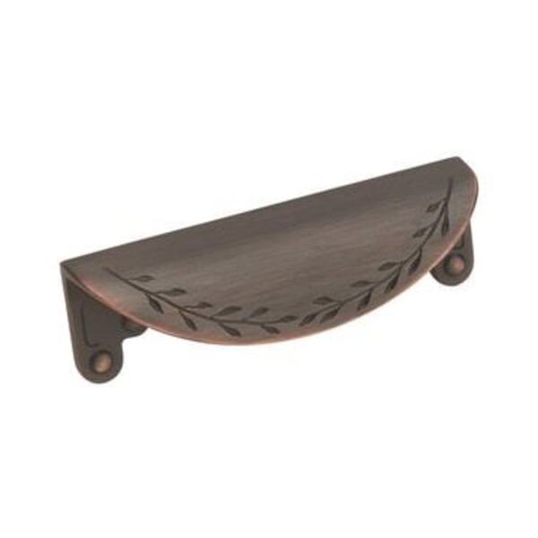 AMEROCK LLC Nature's Splendor 3 in (76 mm) Center-to-Center Oil-Rubbed Bronze Cabinet Cup Pull