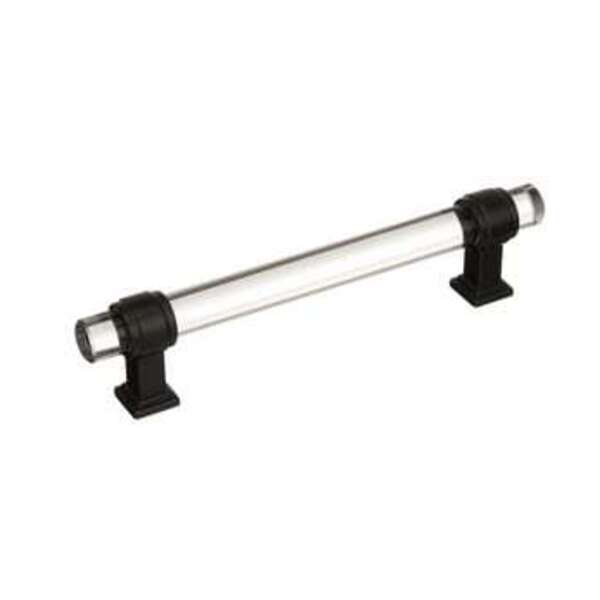 AMEROCK LLC Glacio 5-1/16 in (128 mm) Center-to-Center Clear/Black Bronze Cabinet Pull