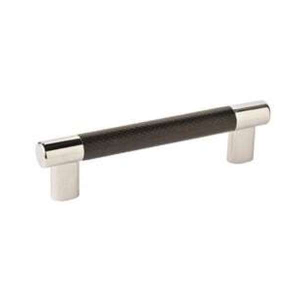 AMEROCK LLC Esquire 5-1/16 in (128 mm) Center-to-Center Polished Nickel/Black Bronze Cabinet Pull