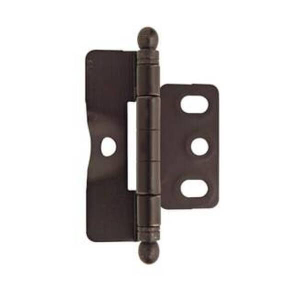 AMEROCK LLC 3/4 in (19 mm) Door Thickness Full Inset, Full Wrap, Ball Tip Oil-Rubbed Bronze Hinge