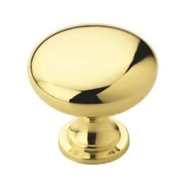 AMEROCK LLC Allison Value 1-1/4 in (32 mm) Diameter Polished Brass Cabinet Knob