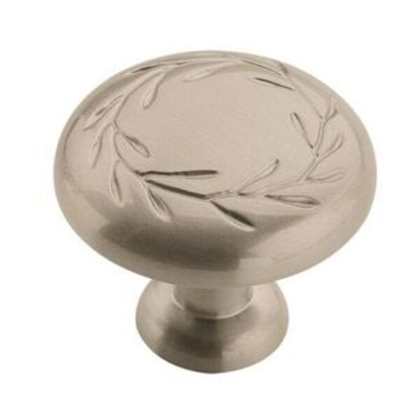 AMEROCK LLC Nature's Splendor 1-5/16 in (33 mm) Diameter Satin Nickel Cabinet Knob