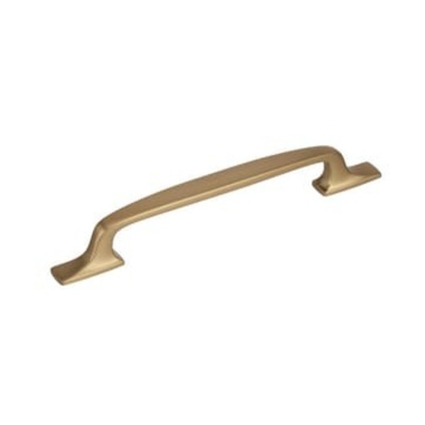 AMEROCK LLC Highland Ridge 6-5/16 in (160 mm) Center-to-Center Golden Champagne Cabinet Pull