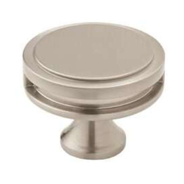 AMEROCK LLC Oberon 1-3/4 in (44 mm) Diameter Satin Nickel Cabinet Knob