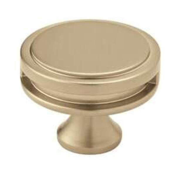 AMEROCK LLC Oberon 1-3/4 in (44 mm) Diameter Golden Champagne Cabinet Knob