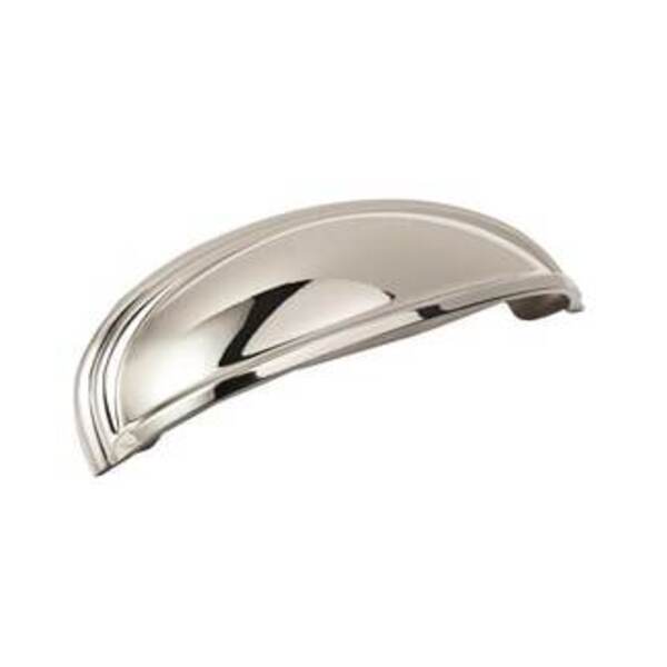 AMEROCK LLC Ashby 4 in (102 mm) & 3 in (76 mm) Center-to-Center Polished Nickel Cabinet Cup Pull