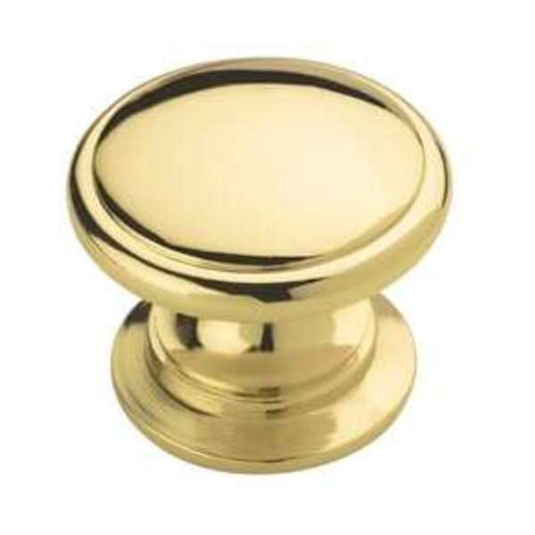 AMEROCK LLC Allison Value 1-1/4 in (32 mm) Diameter Polished Brass Cabinet Knob