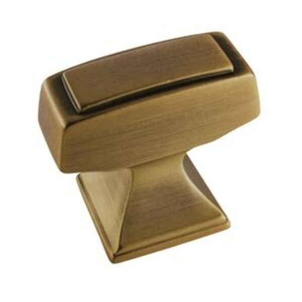 AMEROCK LLC Mulholland 1-1/4 in (32 mm) Length Gilded Bronze Cabinet Knob