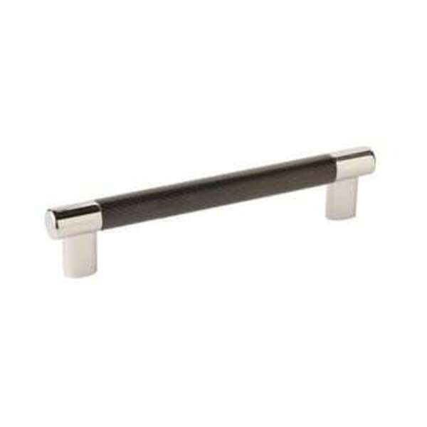 AMEROCK LLC Esquire 6-5/16 in (160 mm) Center-to-Center Polished Nickel/Black Bronze Cabinet Pull