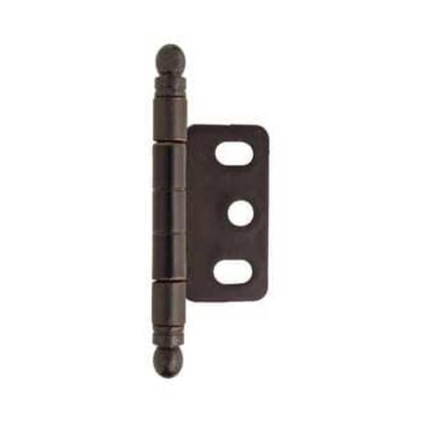 AMEROCK LLC 3/4 in (19 mm) Door Thickness Full Inset, Partial Wrap, Ball Tip Oil-Rubbed Bronze Hinge