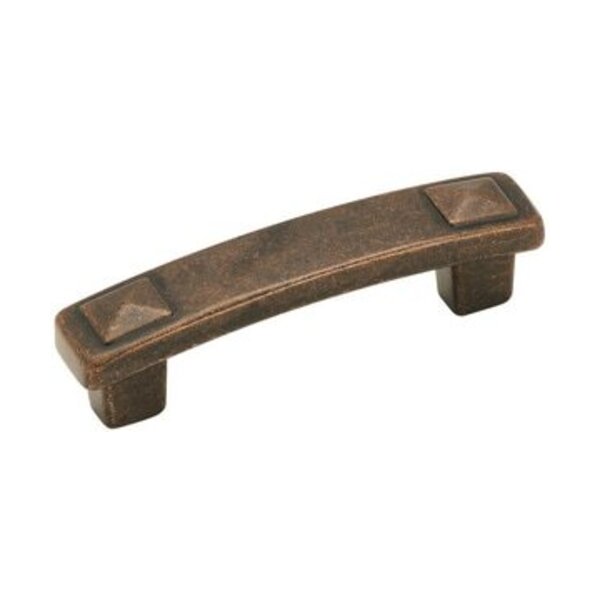 AMEROCK LLC Forgings 3 in (76 mm) Center-to-Center Rustic Bronze Cabinet Pull