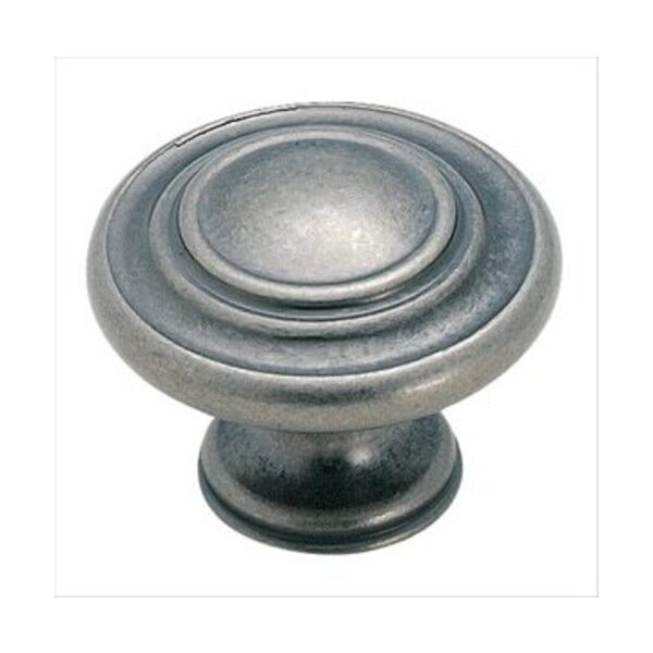 AMEROCK LLC Inspirations 1-5/16 in (33 mm) Diameter Weathered Nickel Cabinet Knob