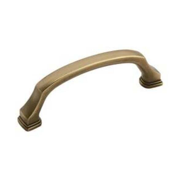 AMEROCK LLC Revitalize 3-3/4 in (96 mm) Center-to-Center Gilded Bronze Cabinet Pull