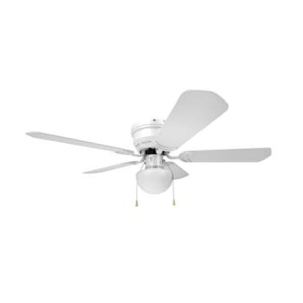 WESTCRAFT CCY WC 42 FAN 5BLD HUGR WH W/LHT KT
