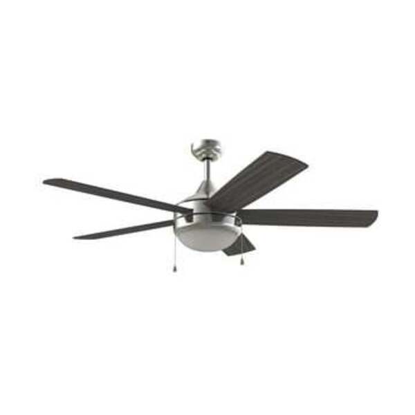 WESTCRAFT CCY WC 52 FAN 5BLD CHRME W/LGHT KIT