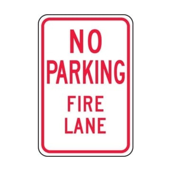 ACCUFORM SIGNS INC 18X12 ALUM SIGN NO PARK FIRE LANE