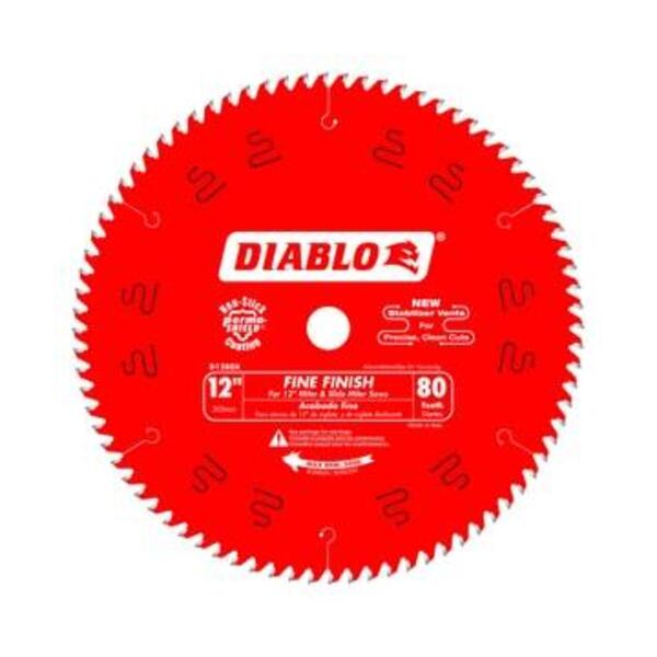 DIABLO TOOLS 12 80T FINE FINISH SAW BLADE