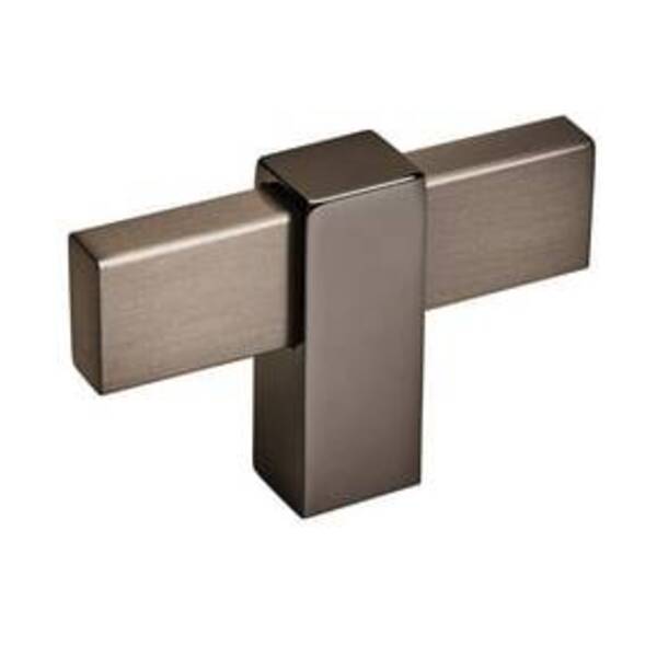 AMEROCK LLC MULINO 2-3/8 IN (60 MM) LENGTH BLACK BRUSHED NICKEL/BLACK NICKEL CABINET KNOB