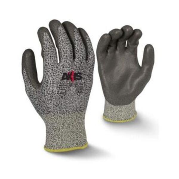 RADIANS INC Polyurethane Coated Plastic Reusable Cut Resistant Size XL Gloves in Grey and Salt & Pepper