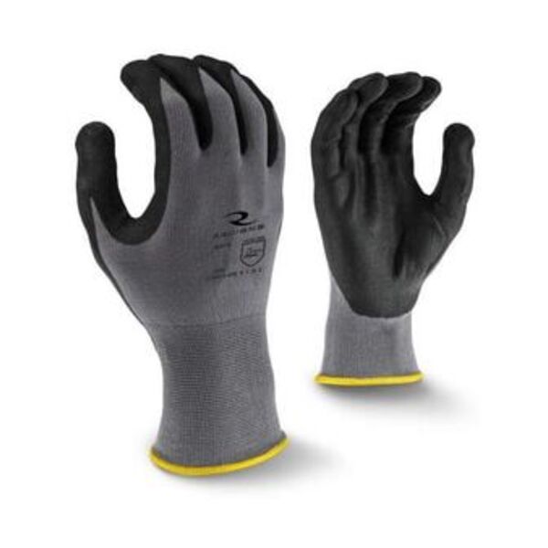 RADIANS INC L Size 15 ga Foam Nitrile Coated Nylon, Polyester, Spandex and Stainless Steel Gloves in Grey and Black