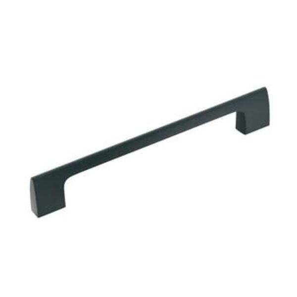 AMEROCK LLC RIVA 6-5/16 IN (160 MM) CENTER-TO-CENTER MATTE BLACK CABINET PULL