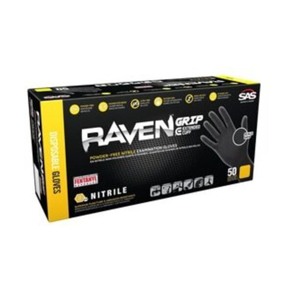SAS RAVEN EXT LGTH GLV MEDI 50 PK