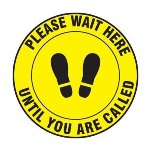 ACCUFORM PLEASE WAIT HERE SIGN