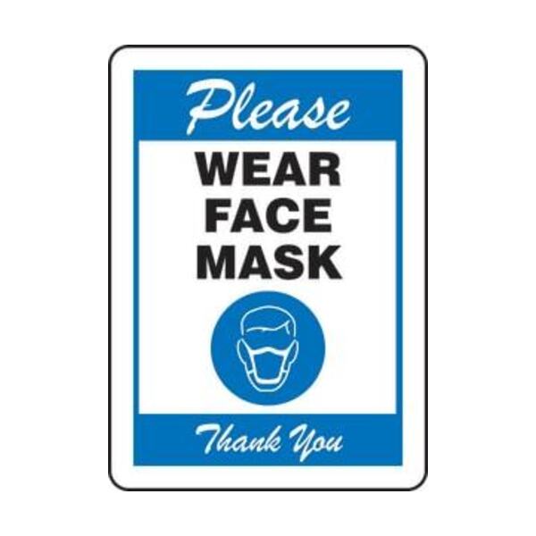 ACCUFORM PLEASE WEAR FACE MASK SIGN