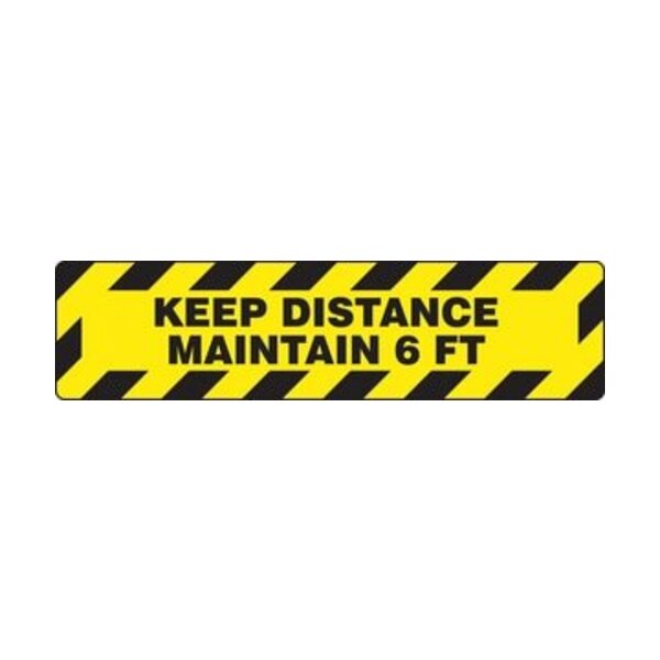 ACCUFORM KEEP 6FT DISTANCE SIGN