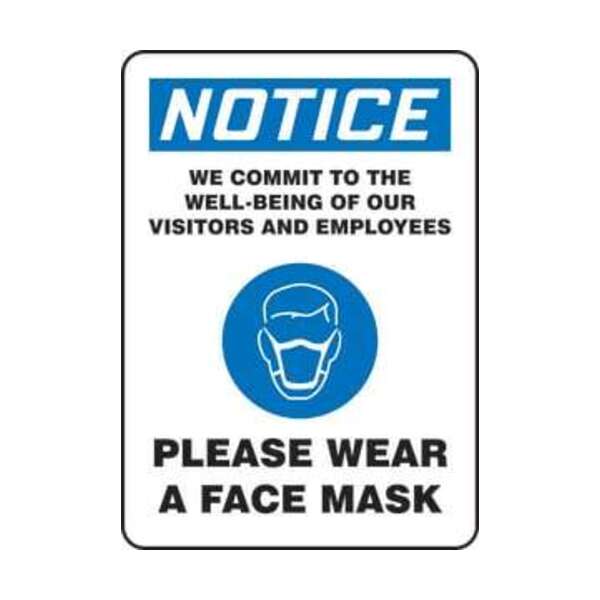 ACCUFORM PLEASE WEAR FACE MASK SIGN