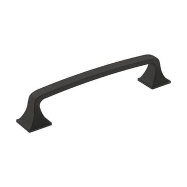 AMEROCK LLC VILLE 5-1/16 IN 128 MM CENTER-TO-CENTER MATTE BLACK CABINET PULL