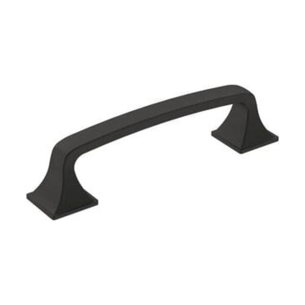 AMEROCK LLC VILLE 3-3/4 IN 96 MM CENTER-TO-CENTER MATTE BLACK CABINET PULL