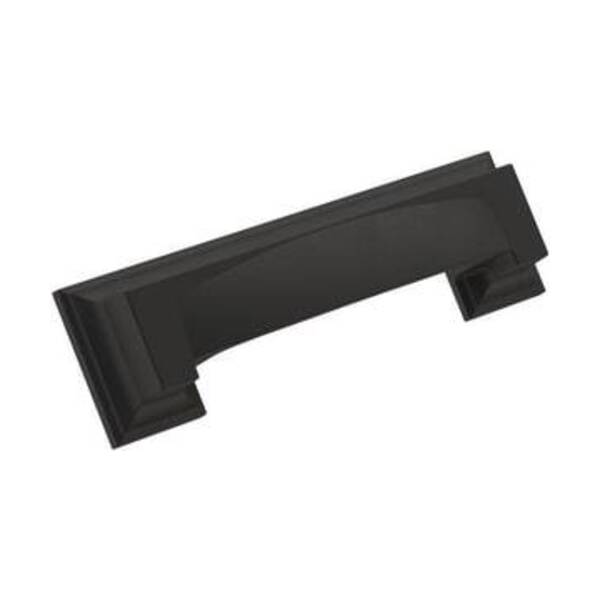 AMEROCK LLC APPOINT 3 IN & 3-3/4 IN 76MM & 96 MM CENTER-TO-CENTER MATTE BLACK CABINET CUP PULL
