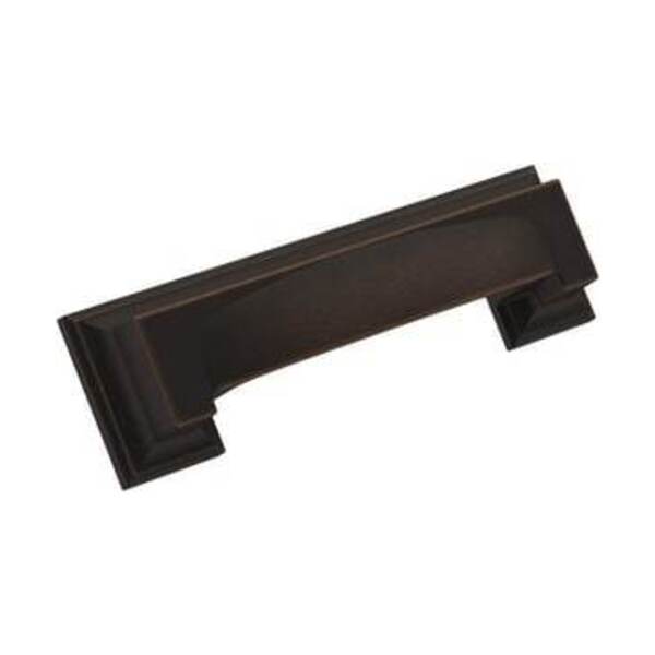 AMEROCK LLC APPOINT 3 IN & 3-3/4 IN 76MM & 96 MM CENTER-TO-CENTER OIL RUBBED BRONZE CABINET CUP PULL