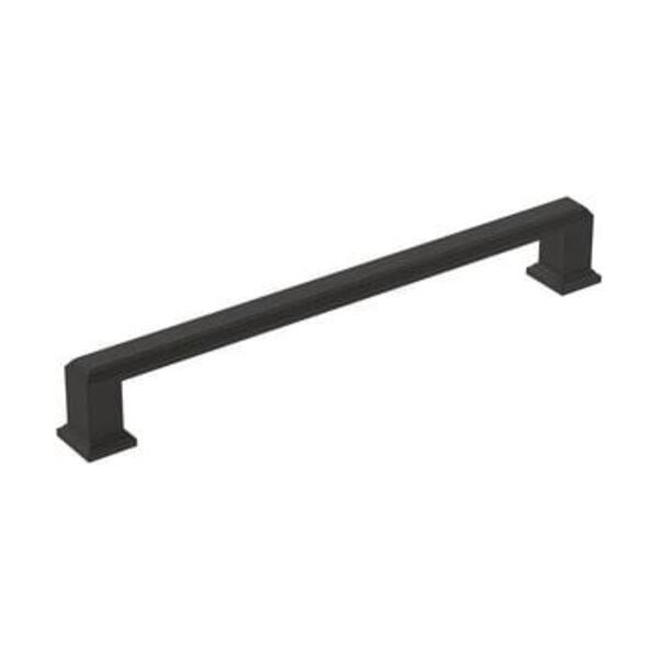 AMEROCK LLC APPOINT 7-9/16 IN 192 MM CENTER-TO-CENTER MATTE BLACK CABINET PULL