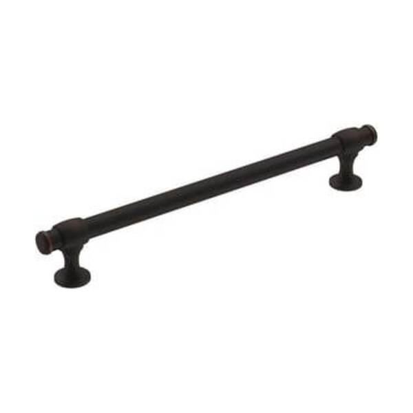 AMEROCK LLC WINSOME 7-9/16 IN 192 MM CENTER-TO-CENTER OIL RUBBED BRONZE CABINET PULL