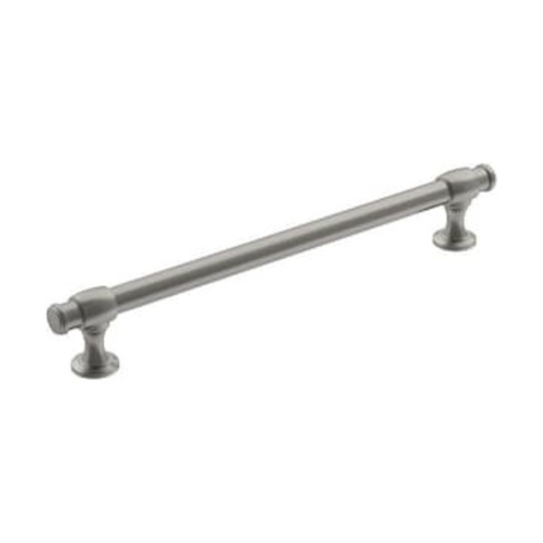 AMEROCK LLC WINSOME 7-9/16 IN 192 MM CENTER-TO-CENTER SATIN NICKEL CABINET PULL
