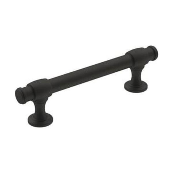 AMEROCK LLC WINSOME 3-3/4 IN 96 MM CENTER-TO-CENTER MATTE BLACK CABINET PULL