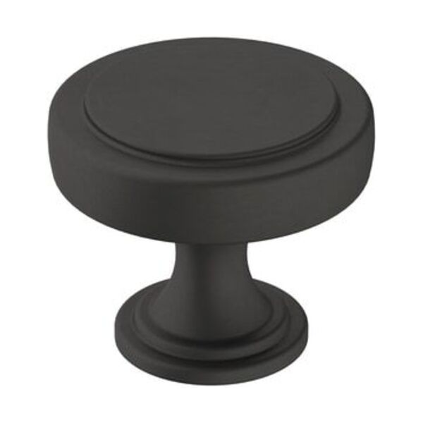 AMEROCK LLC EXCEED 1-1/2 IN 38 MM DIAMETER MATTE BLACK CABINET KNOB