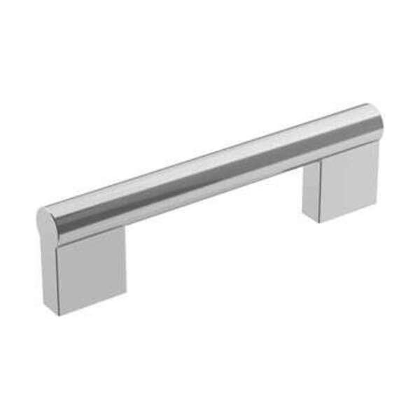 AMEROCK LLC VERSA 3-3/4 IN 96 MM CENTER-TO-CENTER POLISHED CHROME CABINET PULL