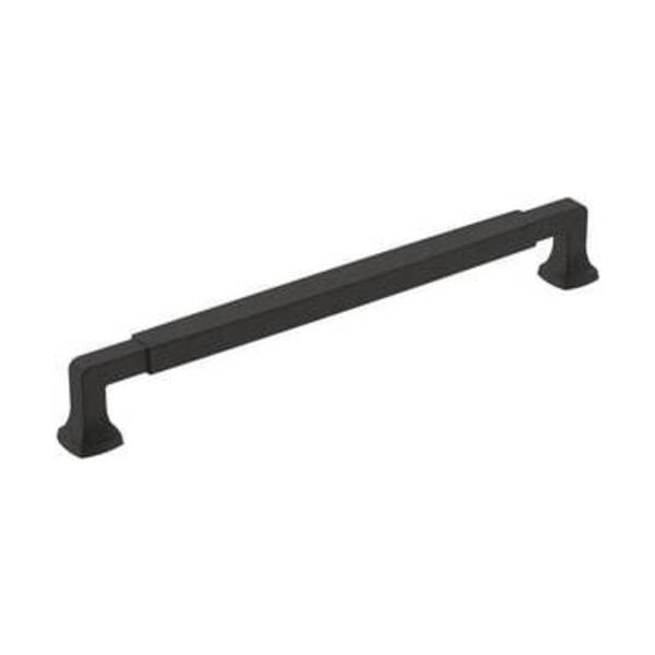 AMEROCK LLC STATURE 8-13/16 IN 224 MM CENTER-TO-CENTER MATTE BLACK CABINET PULL