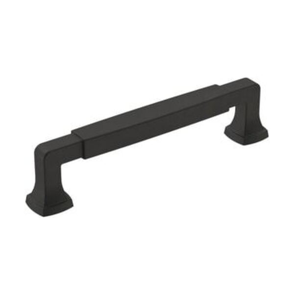 AMEROCK LLC STATURE 5-1/16 IN 128 MM CENTER-TO-CENTER MATTE BLACK CABINET PULL