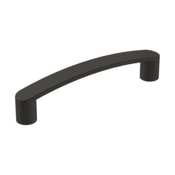 AMEROCK LLC RIFT 3-3/4 IN 96 MM CENTER-TO-CENTER MATTE BLACK CABINET PULL
