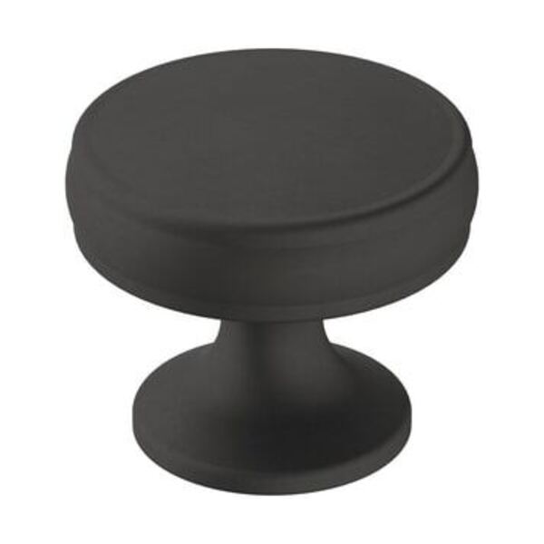 AMEROCK LLC RENOWN 1-1/4 IN 32 MM DIAMETER MATTE BLACK CABINET KNOB