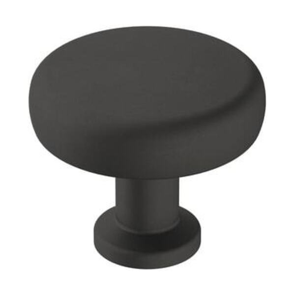AMEROCK LLC FACTOR 1-1/4 IN 32 MM DIAMETER MATTE BLACK CABINET KNOB