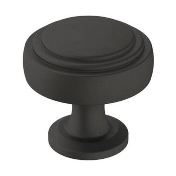 AMEROCK LLC WINSOME 1-1/4 IN 32 MM DIAMETER MATTE BLACK CABINET KNOB